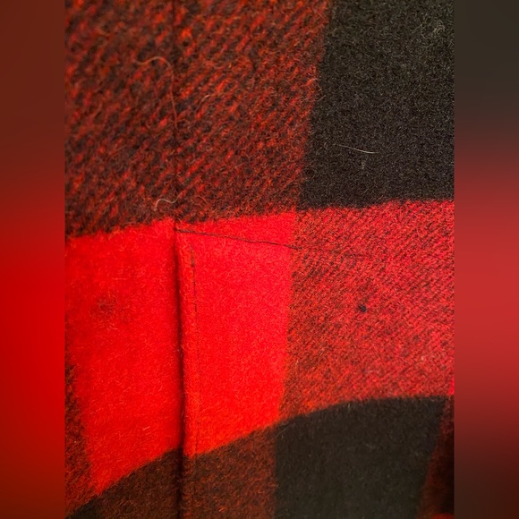 SOLD Outclass Plaid Wool and Leather Coat - Picture 8 of 11